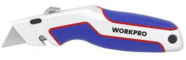 Выдвижной быстросменный универсальный нож WORKPRO W013008WE ― WORKPRO