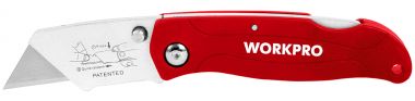 Складной нож WORKPRO металлический WP211002 ― WORKPRO