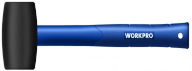 Резиновая киянка WORKPRO с пластиковой рукояткой, черная WP241041 ― WORKPRO
