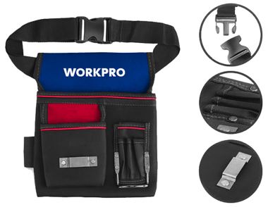 Поясная сумка для инструмента WORKPRO 260x300 мм WP281017 ― WORKPRO