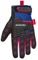 Противоударные рабочие перчатки WORKPRO размер L WP371004