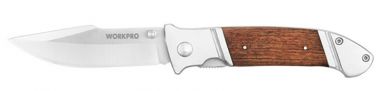 Нож складной WORKPRO с деревянной рукояткой WP381001 ― WORKPRO