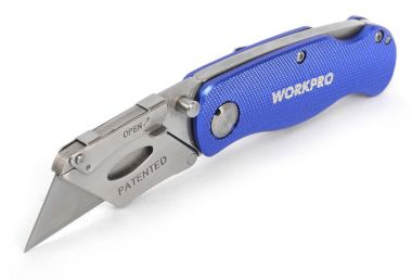 Нож складной WORKPRO алюминиевый W011004WE ― WORKPRO